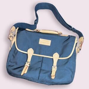 Mulholland Black Cognac Leather Detail Bag